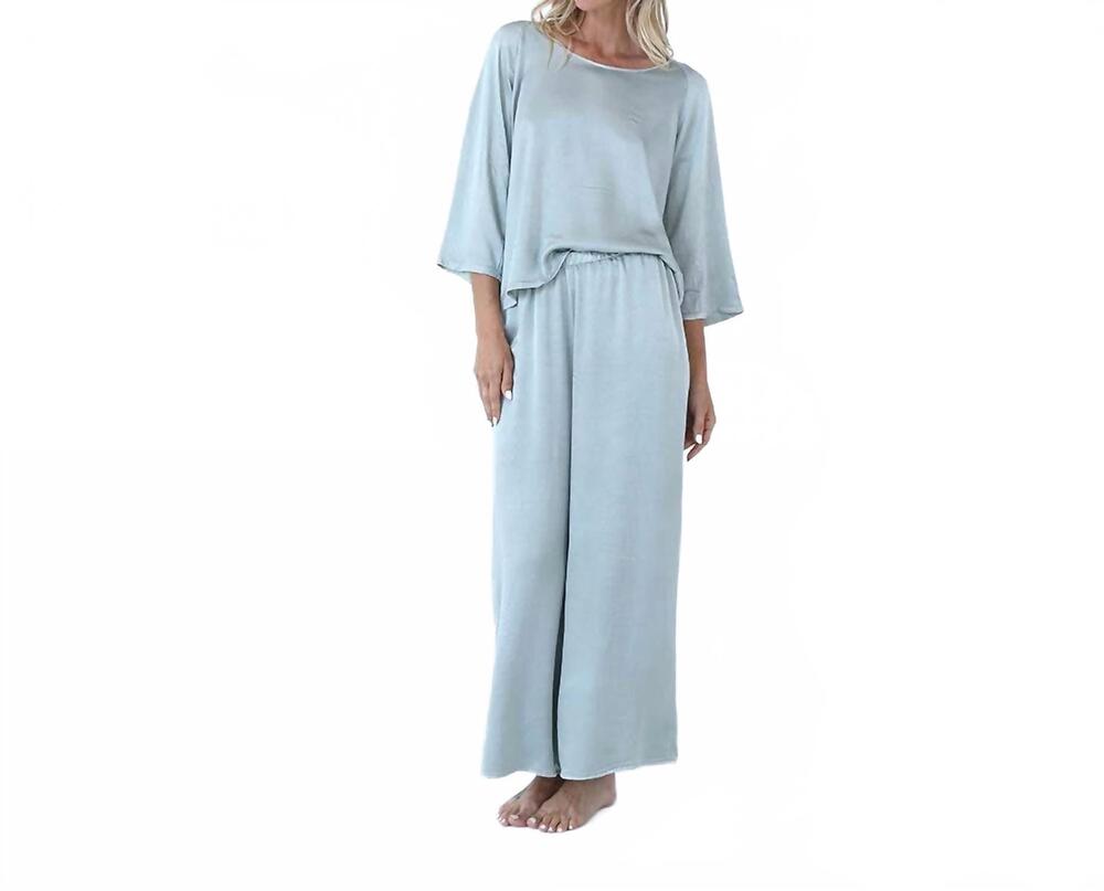 NEW PJ HARLOW mo crop palazzo pant in sage